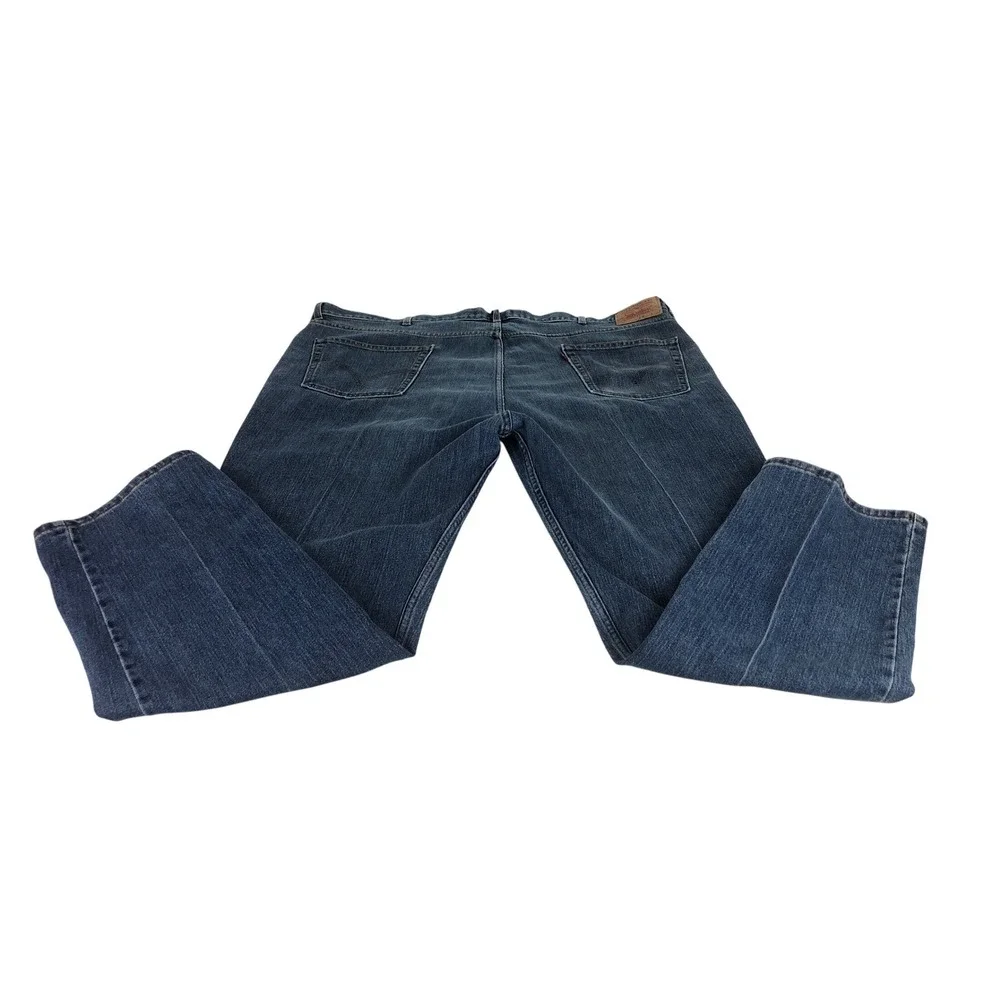 Levi's 550 Mens Jeans Relaxed Fit Blue Denim W50 L32 Workwear Distressed Hem‎